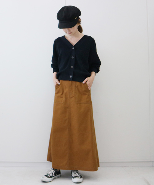 AMERICAN HOLIC（アメリカンホリック）の「Vネックドルマンニットカーディガン　＊（カーディガン/ボレロ・レディース・ネイビー/グリーン/アイボリー/モカ/テラコッタ・M/L）」の10枚目の写真