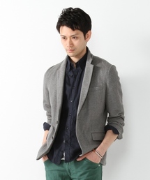 JOURNAL STANDARD | DEO QUICK / デオクイック: ダブルフェイスボーダー*カノコジャケット　#(テーラードジャケット)