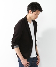 JOURNAL STANDARD | DEO QUICK / デオクイック: ダブルフェイスボーダー*カノコジャケット　#(テーラードジャケット)