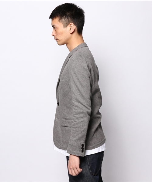 JOURNAL STANDARD(ジャーナルスタンダード)の「DEO QUICK / デオクイック: ダブルフェイスボーダー*カノコジャケット #(テーラードジャケット・メンズ・ブラック/グレー/ネイビー・LARGE/MEDIUM/SMALL)」の5枚目の写真