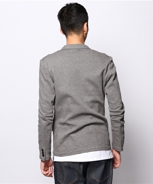 JOURNAL STANDARD(ジャーナルスタンダード)の「DEO QUICK / デオクイック: ダブルフェイスボーダー*カノコジャケット #(テーラードジャケット・メンズ・ブラック/グレー/ネイビー・LARGE/MEDIUM/SMALL)」の6枚目の写真