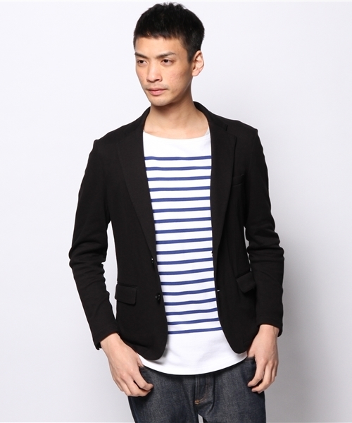 JOURNAL STANDARD(ジャーナルスタンダード)の「DEO QUICK / デオクイック: ダブルフェイスボーダー*カノコジャケット #(テーラードジャケット・メンズ・ブラック/グレー/ネイビー・LARGE/MEDIUM/SMALL)」の13枚目の写真