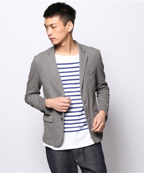 JOURNAL STANDARD(ジャーナルスタンダード)の「DEO QUICK / デオクイック: ダブルフェイスボーダー*カノコジャケット #(テーラードジャケット・メンズ・ブラック/グレー/ネイビー・LARGE/MEDIUM/SMALL)」の14枚目の写真