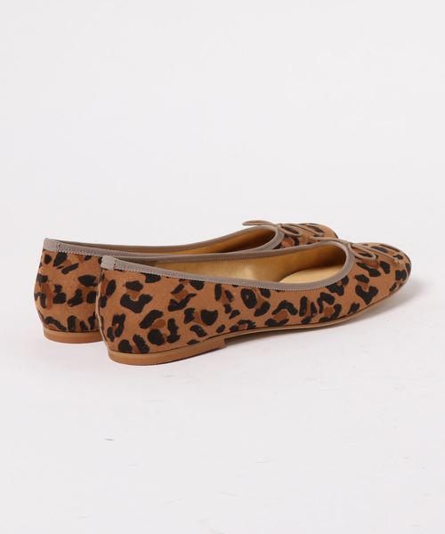 flower（フラワー）の「スムースレオパードバレー（バレエシューズ・レディース・ブラウン・38/36/37/35/39）」の2枚目の写真