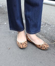 flower | スムースレオパードバレー(バレエシューズ)