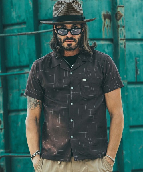 CRIMIE(�N���C�~�[)��VINTAGE RAYON SHORT SLEEVE SHIRT(�V���c/�u���E�X)