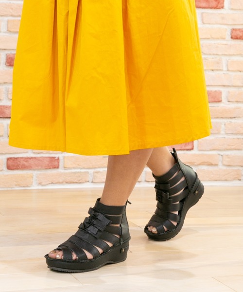 Hina Day Green（ヒナデイグリーン）の「厚底ウェッジサンダル（サンダル・レディース・ブルー系その他/ブラック/ホワイト・XL/S/M/LL/L）」の2枚目の写真