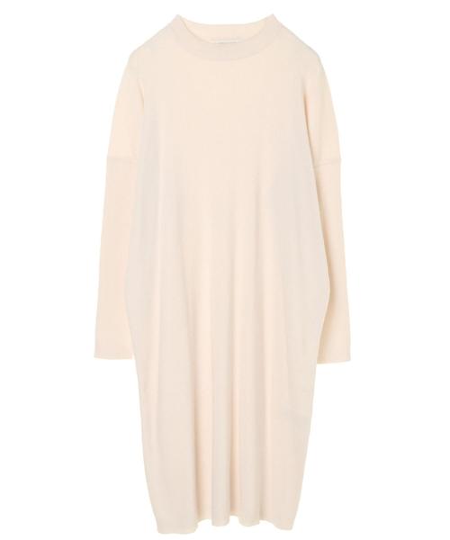 AMERICAN HOLIC(アメリカンホリック)の「ハイネック片畦ニットワンピース*(ワンピース・レディース・ベージュ/ネイビー/アイボリー・FREE)」の9枚目の写真