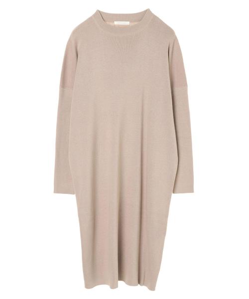 AMERICAN HOLIC(アメリカンホリック)の「ハイネック片畦ニットワンピース*(ワンピース・レディース・ベージュ/ネイビー/アイボリー・FREE)」の8枚目の写真