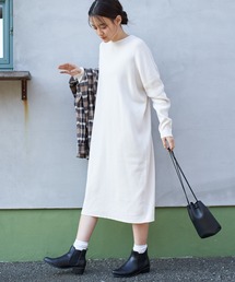 AMERICAN HOLIC | ハイネック片畦ニットワンピース＊＊(ワンピース)