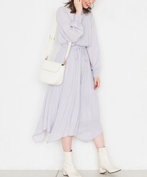 natural couture | アシメプリーツプチハイフリルワンピース(ワンピース)
