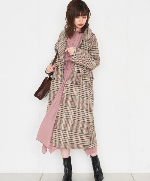 natural couture(ナチュラルクチュール)の「アシメプリーツプチハイフリルワンピース(ワンピース・レディース・ベージュ/サックスブルー/ピンク/その他1/その他2/その他3・FREE)」の8枚目の写真