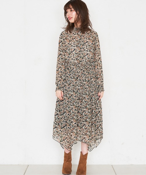 natural couture(ナチュラルクチュール)の「アシメプリーツプチハイフリルワンピース(ワンピース・レディース・ベージュ/サックスブルー/ピンク/その他1/その他2/その他3・FREE)」の15枚目の写真