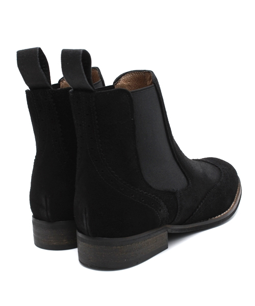 BEAMS LIGHTS Women's(ビームスライツ ウィメンズ)の「KMB / サイドゴアショートブーツ(ブーツ・レディース・ブラック/ベージュ・38/36/37)」の5枚目の写真