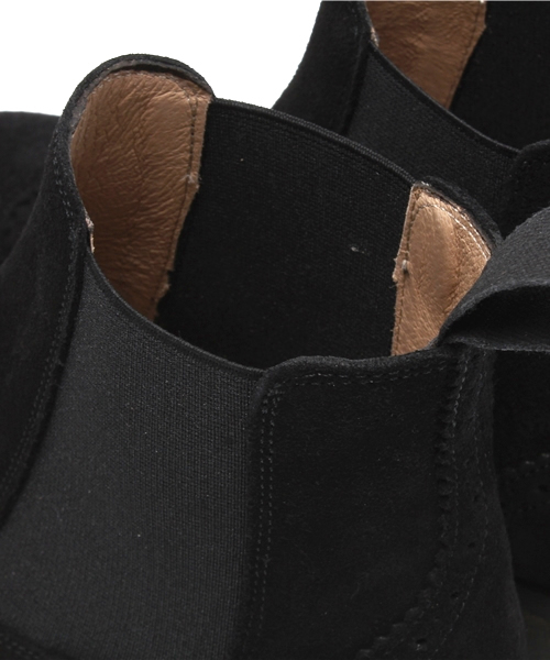 BEAMS LIGHTS Women's(ビームスライツ ウィメンズ)の「KMB / サイドゴアショートブーツ(ブーツ・レディース・ブラック/ベージュ・38/36/37)」の8枚目の写真