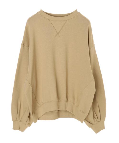 AMERICAN HOLIC（アメリカンホリック）の「ガゼット付き裏毛コクーンチュニック＊（スウェット・レディース・アイボリー/チャコールグレー/カーキ/モカ/キャメル/イエロー・FREE）」の11枚目の写真