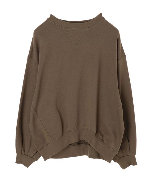 AMERICAN HOLIC（アメリカンホリック）の「ガゼット付き裏毛コクーンチュニック＊（スウェット・レディース・アイボリー/チャコールグレー/カーキ/モカ/キャメル/イエロー・FREE）」の13枚目の写真