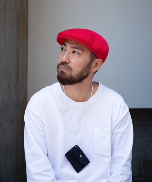 RACAL（ラカル）の「SP Knit Hunting / SP サーモニットハンチング（ハンチング/ベレー帽・メンズ・ライトグレー/ブラック/ベージュ/ネイビー/モスグリーン/グレー/パープル/ブラウン/レッド/オフホワイト・MEDIUM/LARGE）」の19枚目の写真