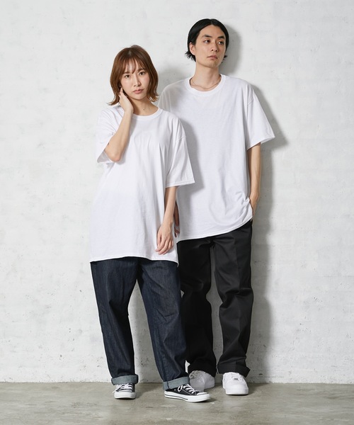 FRUIT OF THE LOOM（フルーツオブザルーム）の「【Fruit of the Loom/フルーツオブザルーム】Tシャツ 無地　ユニセックス クルーネック（Tシャツ/カットソー・メンズ・ホワイト/ブラック・SMALL/MEDIUM/LARGE/X-LARGE）」の18枚目の写真