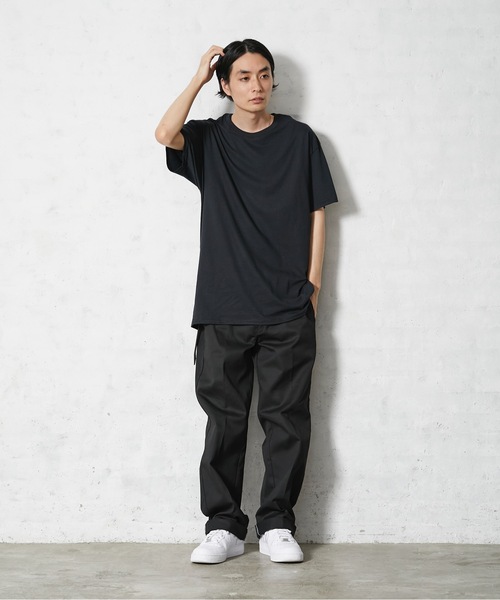 FRUIT OF THE LOOM（フルーツオブザルーム）の「【Fruit of the Loom/フルーツオブザルーム】Tシャツ 無地　ユニセックス クルーネック（Tシャツ/カットソー・メンズ・ホワイト/ブラック・SMALL/MEDIUM/LARGE/X-LARGE）」の16枚目の写真