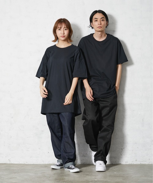 FRUIT OF THE LOOM（フルーツオブザルーム）の「【Fruit of the Loom/フルーツオブザルーム】Tシャツ 無地　ユニセックス クルーネック（Tシャツ/カットソー・メンズ・ホワイト/ブラック・SMALL/MEDIUM/LARGE/X-LARGE）」の6枚目の写真