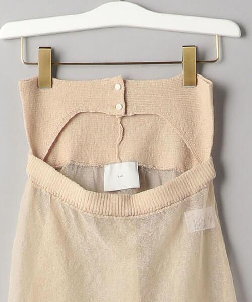 TAN（タン）の「＜TAN＞シアーフレアスカート/ベージュо（スカート・レディース・ベージュ・FREE）」の3枚目の写真