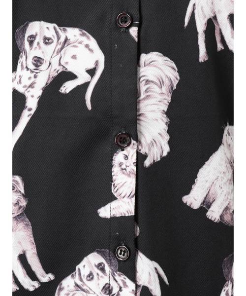 merry jenny（メリージェニー）の「dog&catシャツ（シャツ/ブラウス・レディース・アイボリー/ブラック・FREE）」の11枚目の写真