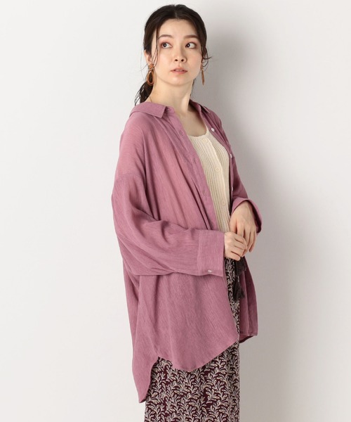 archives（アルシーヴ）の「楊柳クレープシャツ（シャツ/ブラウス・レディース・パープル/イエロー/アイボリー/ミント・MEDIUM）」の16枚目の写真