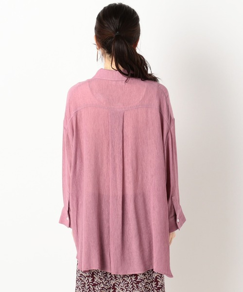 archives（アルシーヴ）の「楊柳クレープシャツ（シャツ/ブラウス・レディース・パープル/イエロー/アイボリー/ミント・MEDIUM）」の14枚目の写真