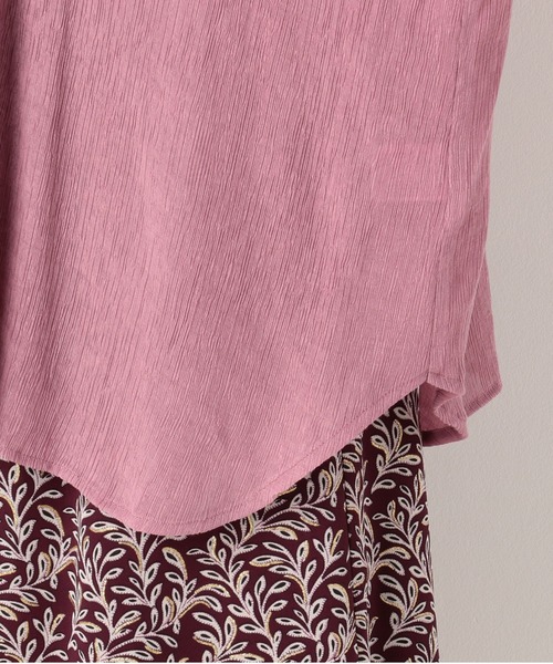 archives（アルシーヴ）の「楊柳クレープシャツ（シャツ/ブラウス・レディース・パープル/イエロー/アイボリー/ミント・MEDIUM）」の11枚目の写真