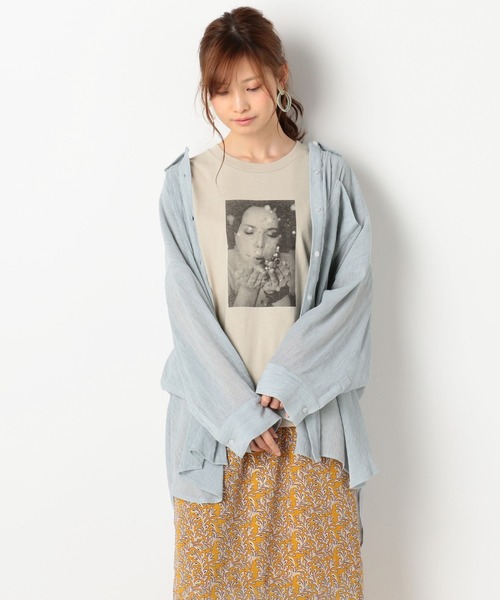 archives（アルシーヴ）の「楊柳クレープシャツ（シャツ/ブラウス・レディース・パープル/イエロー/アイボリー/ミント・MEDIUM）」の18枚目の写真