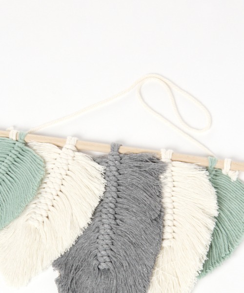 BAYFLOW（ベイフロー）の「BFマクラメタペ　フェザー（インテリア雑貨・レディース・その他1・0）」の5枚目の写真