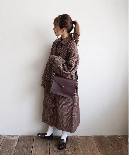 moi tytto（モイテュット）の「ゆるふわロングステンカラーコート【低身長さん向けサイズ(S)あり】（ステンカラーコート）」 WEAR