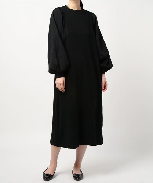 LOWRYS FARM（ローリーズファーム）の「キリカエソデボリュームワンピース　894187（ワンピース・レディース・ブラック/ベージュ/パープル・FREE）」の8枚目の写真