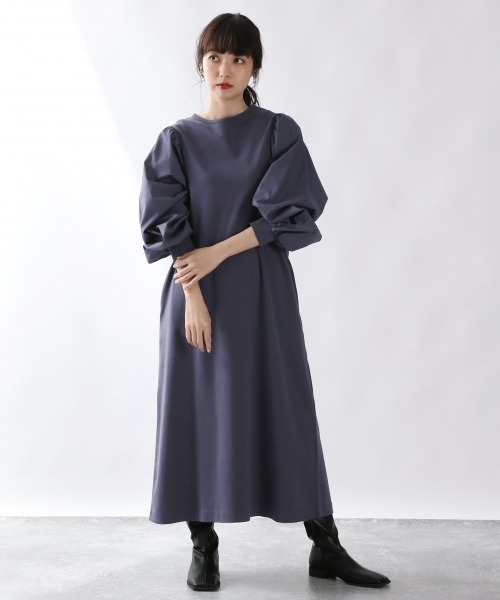 LOWRYS FARM（ローリーズファーム）の「キリカエソデボリュームワンピース　894187（ワンピース・レディース・ブラック/ベージュ/パープル・FREE）」の20枚目の写真