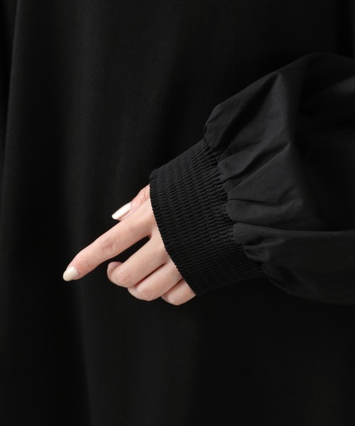 LOWRYS FARM（ローリーズファーム）の「キリカエソデボリュームワンピース　894187（ワンピース・レディース・ブラック/ベージュ/パープル・FREE）」の15枚目の写真