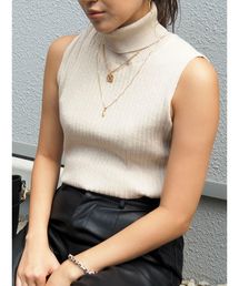 EVRIS | ラメタートルノースリーブ(ニット/セーター)