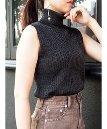 EVRIS | ラメタートルノースリーブ(ニット/セーター)