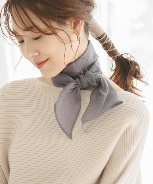 GLOBAL WORK（グローバルワーク）の「アソートスカーフ/897539（その他ヘアアクセサリー・レディース・ブラウン/グレー/ライトベージュ/ホワイト/ダークブラウン/ホワイト系その他2・FREE）」の3枚目の写真