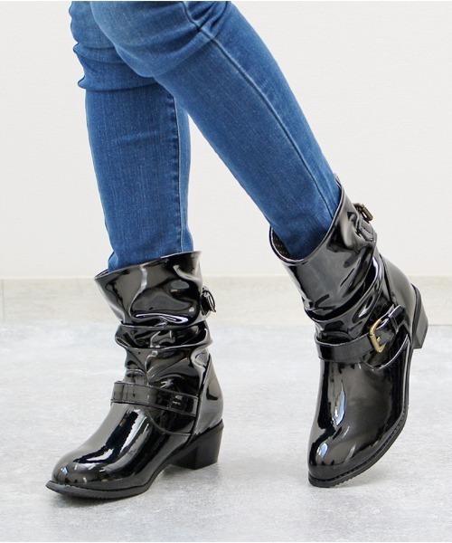 ALETTA(アレッタ)の「ALETTA/アレッタ 雨天兼用 究極のエンジニアレインブーツ(レインシューズ・レディース・ブラック/ダークブラウン/ネイビー/ブラウン/グレー/クリアブラック/ライトベージュ/アッシュブラウン・L/LL/M/S)」の2枚目の写真