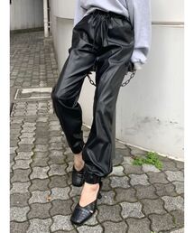 EMODA | フェイクレザールーズパンツ(その他パンツ)