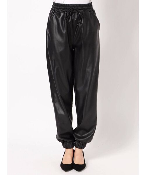 EMODA（エモダ）の「フェイクレザールーズパンツ（その他パンツ・レディース・ブラック/ブラウン・FREE）」の11枚目の写真