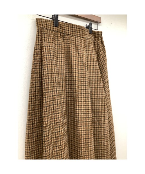 ulu(ウル)の「original check frea long skirt(スカート・レディース・ブラウン/イエロー・FREE)」の11枚目の写真
