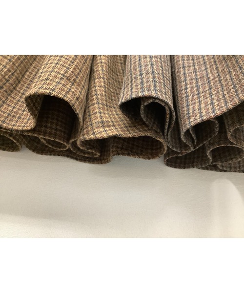 ulu(ウル)の「original check frea long skirt(スカート・レディース・ブラウン/イエロー・FREE)」の15枚目の写真