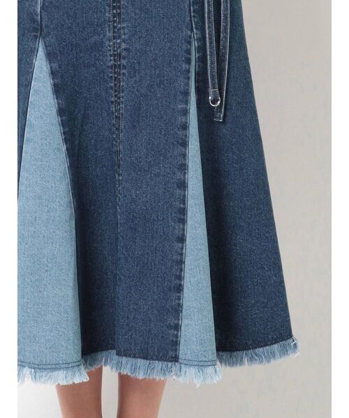 MERCURYDUO（マーキュリーデュオ）の「マーメイドラインフリンジスカート（スカート・レディース・インディゴブルー/アイボリー/ミント・SMALL/MEDIUM）」の19枚目の写真