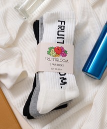 FRUIT OF THE LOOM（フルーツオブザルーム）の「【FRUIT OF THE LOOM】クルーリブソックス（ソックス/靴下・メンズ）」