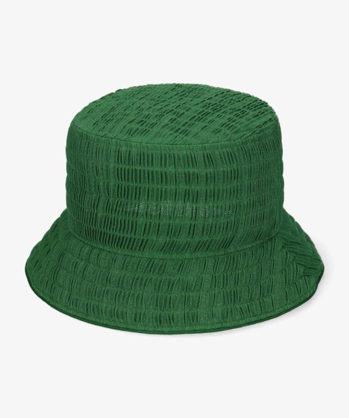 OVERRIDE（オーバーライド）の「【OVERRIDE】OR GATHER BUCKET HAT/（ハット・レディース・ホワイト/グリーン/ブラック・M/57.5cm）」の16枚目の写真