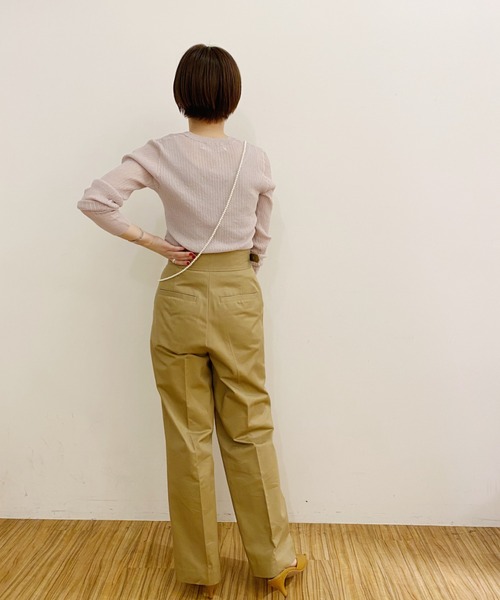 SHENERY（シーナリー）の「シアーニットカーディガン（カーディガン/ボレロ・レディース・ライトグレー/ブルー/ピンクベージュ・FREE）」の8枚目の写真