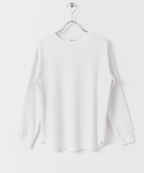 URBAN RESEARCH Sonny Label（アーバンリサーチサニーレーベル）の「ワッフルラウンドヘムプルオーバー（Tシャツ/カットソー・レディース・ホワイト/ブラック/グレー/ホワイト系その他・FREE）」の9枚目の写真