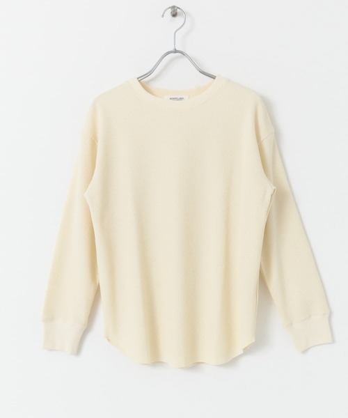 URBAN RESEARCH Sonny Label（アーバンリサーチサニーレーベル）の「ワッフルラウンドヘムプルオーバー（Tシャツ/カットソー・レディース・ホワイト/ブラック/グレー/ホワイト系その他・FREE）」の6枚目の写真